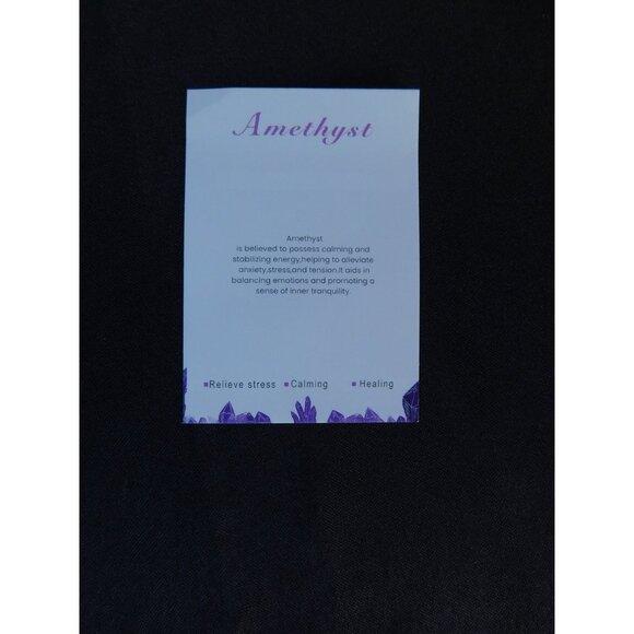 Amethyst Beaded Bracelet Healing Energy Gemstone Calming Stress Relief Jewelry G - Picture 5 of 12